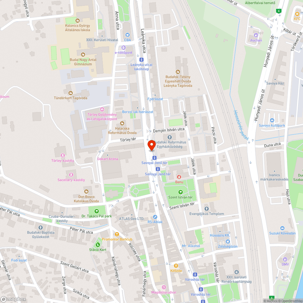 Ferde tábla bejelentés helye