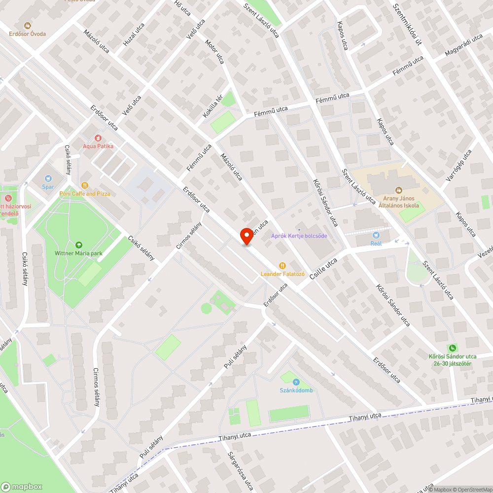 Fedetlen akna bejelentés helye