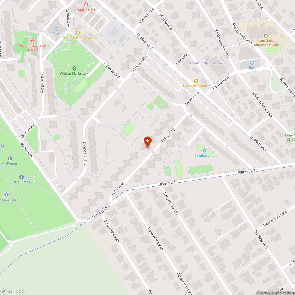 Megsüllyedt víznyelő bejelentés helye