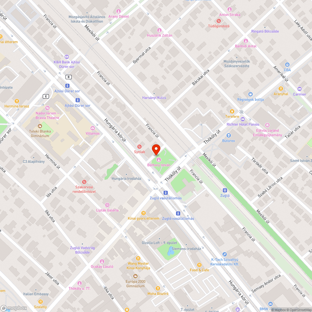 Kátyú bejelentés helye