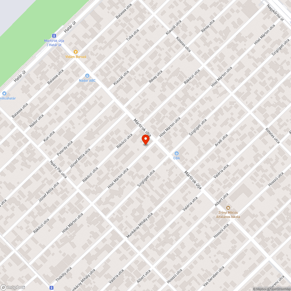 Elhagyott autó bejelentés helye