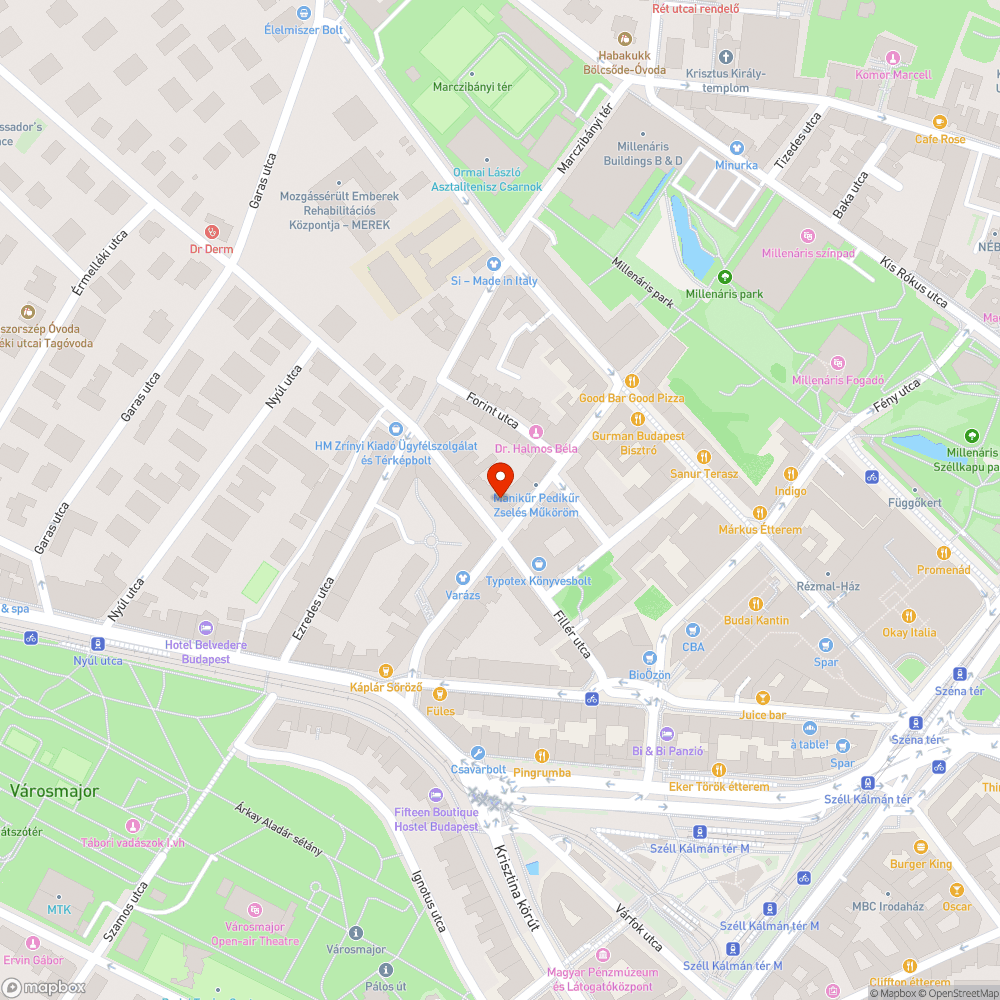 Megsüllyedt fedlap bejelentés helye