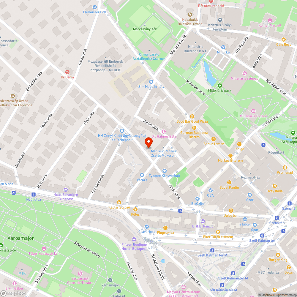 Sérült, megdőlt szekrény bejelentés helye