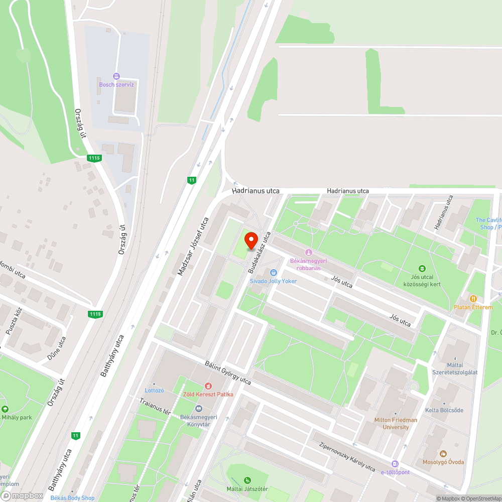 Leszakadt szemetes bejelentés helye