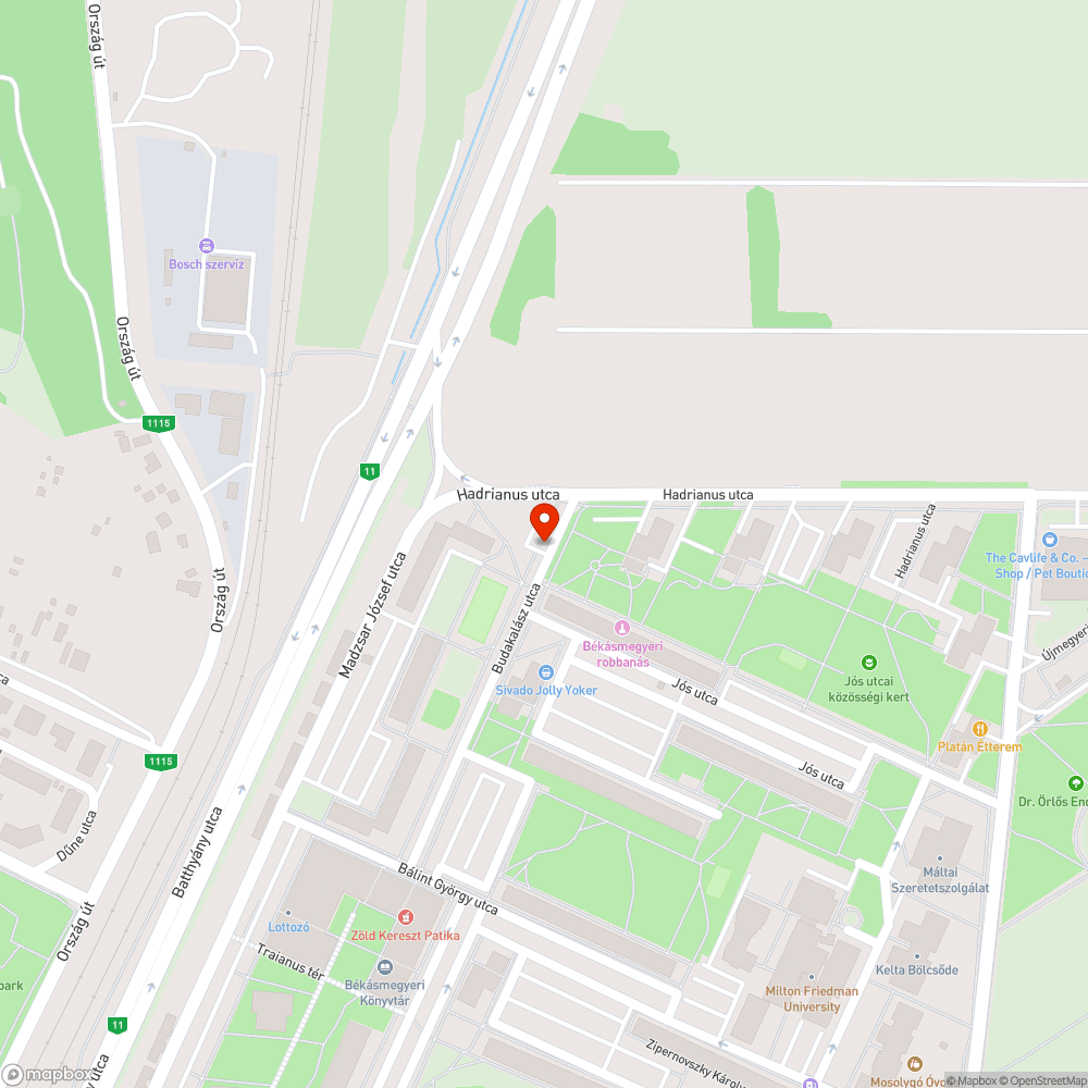 Használhatatlan parkoló bejelentés helye