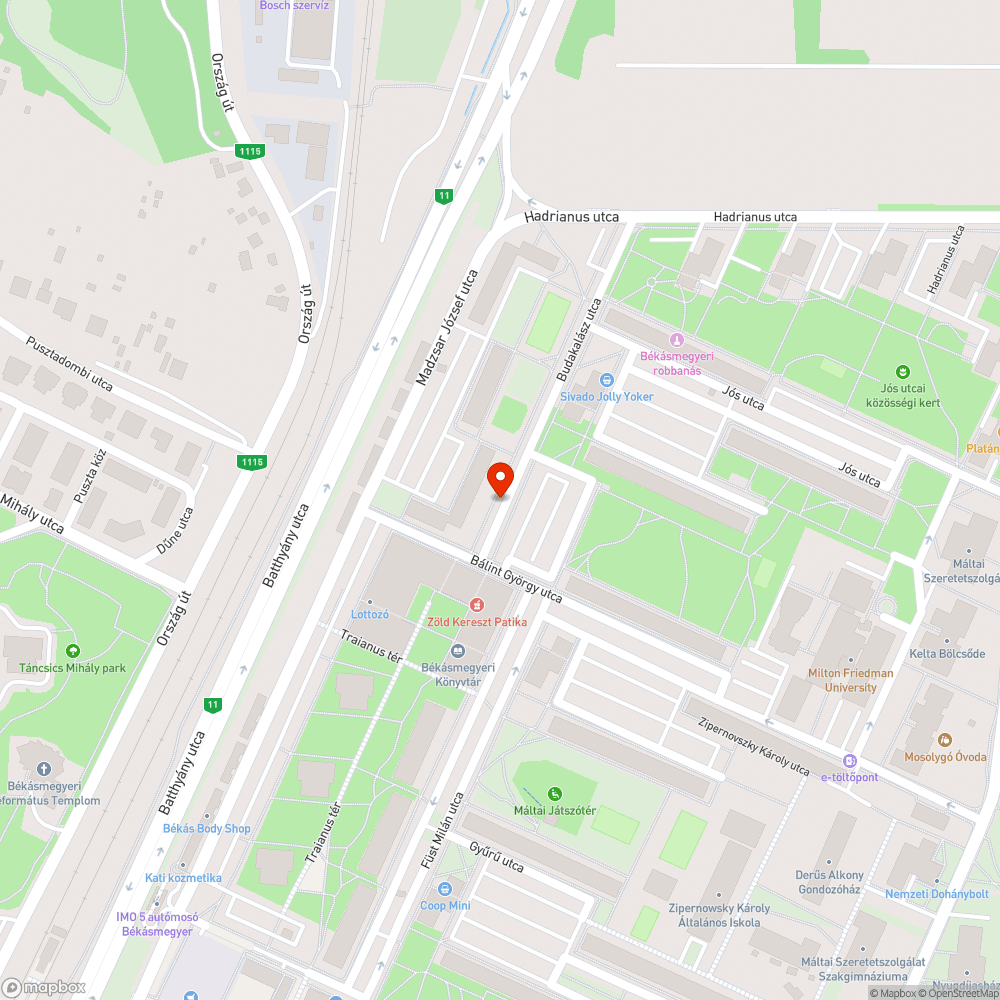 Szemét bejelentés helye