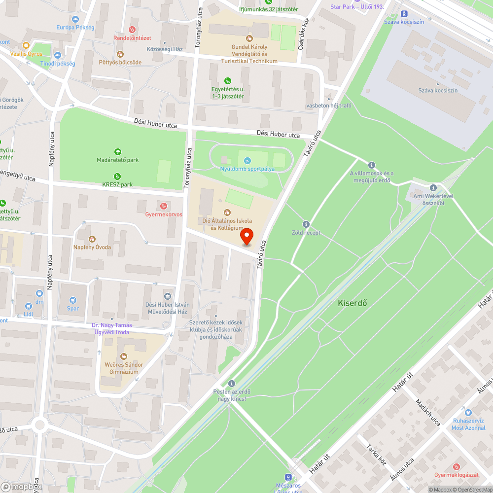 Elhagyott jármű bejelentés helye