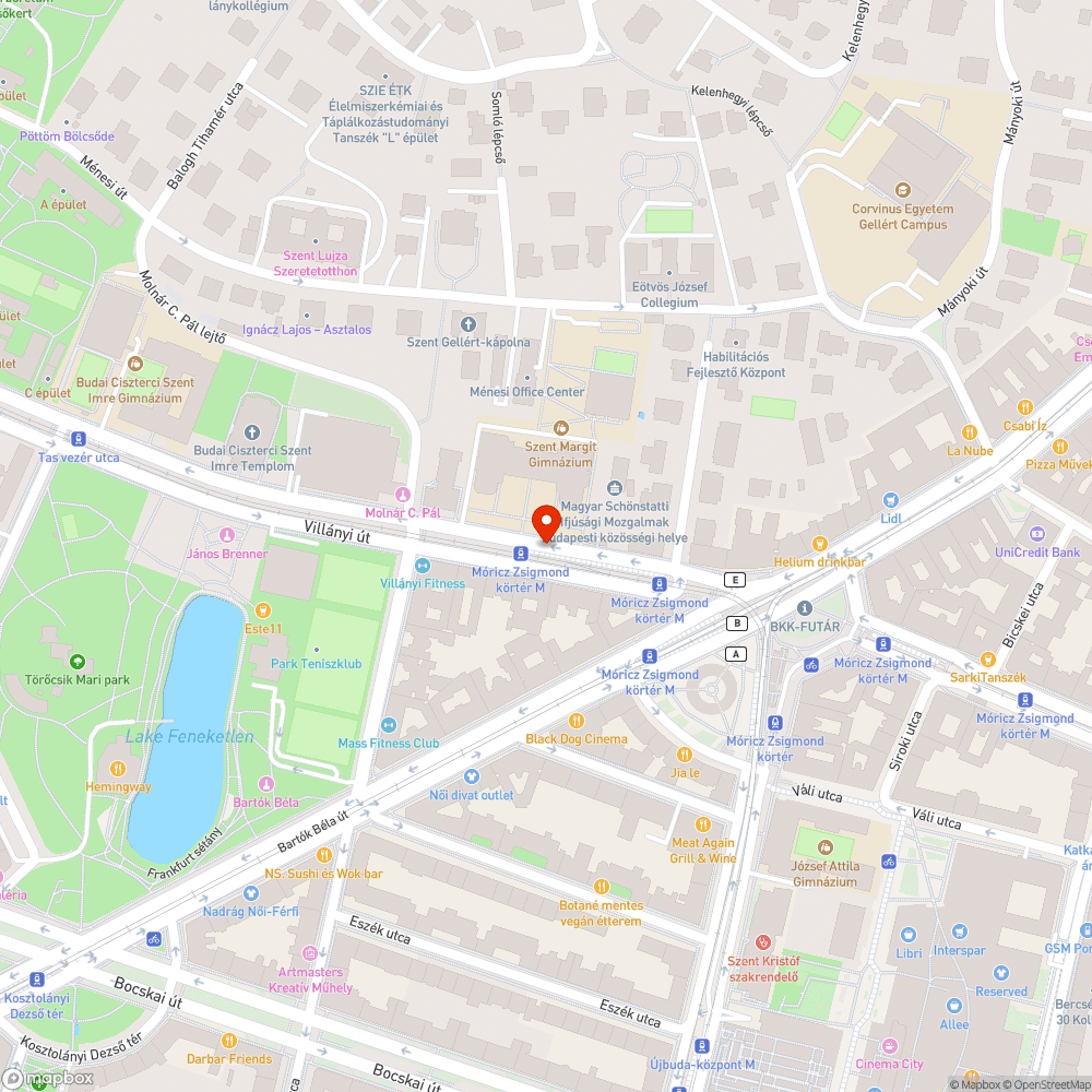 Megsüllyedt útburkolat 2. bejelentés helye