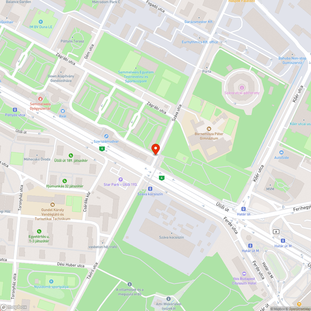 Kidőlő tábla bejelentés helye