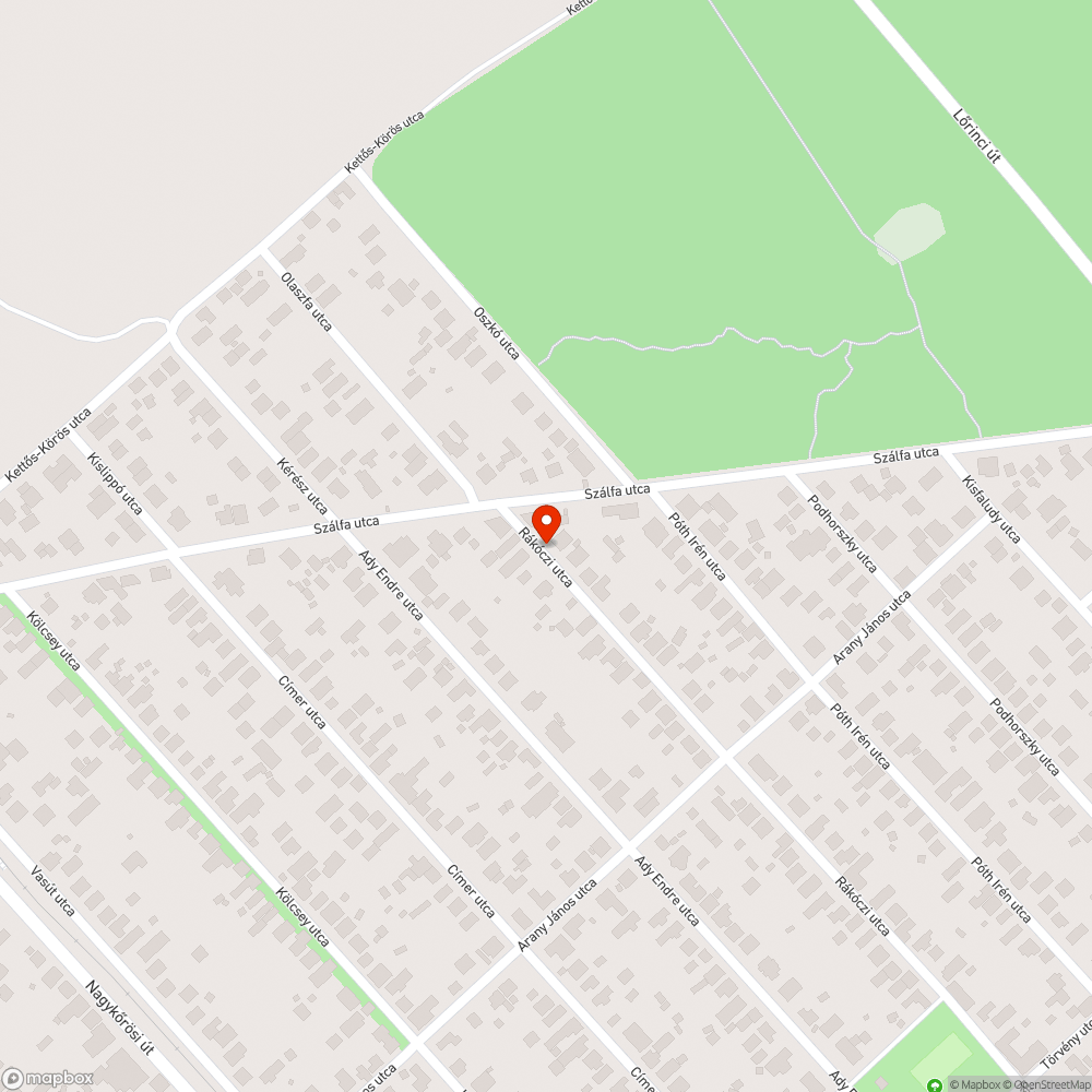 Kiszáradt fa bejelentés helye