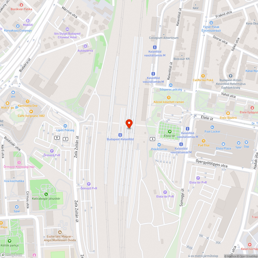 Karbantartás hiánya a Kelenföld pályaudvaron bejelentés helye