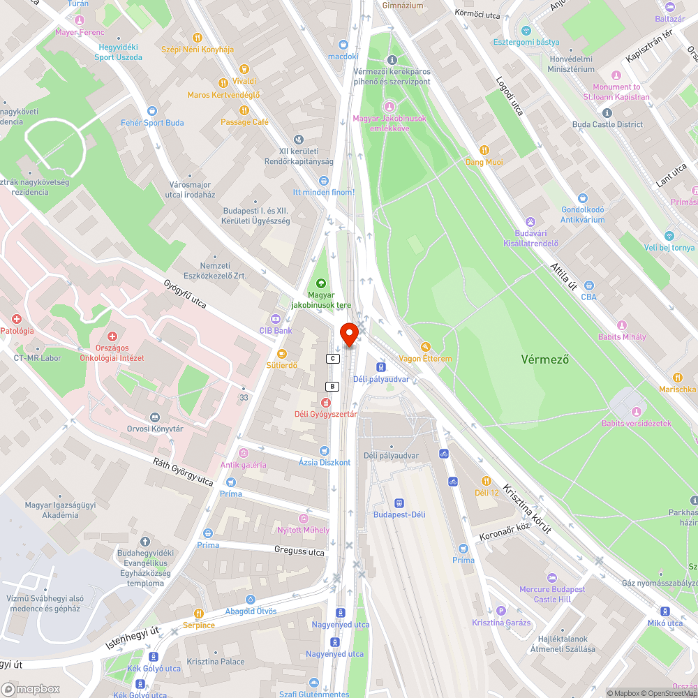 BKK információs tábla bejelentés helye