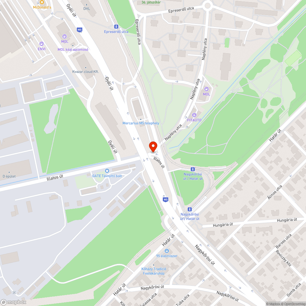 Hibás forgalmi rend bejelentés helye