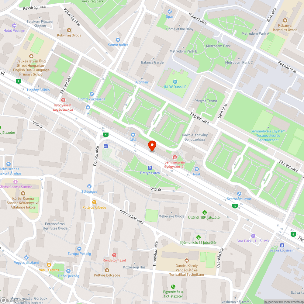 Betört kijelző a pöttyös utcai automatán (tvm) bejelentés helye