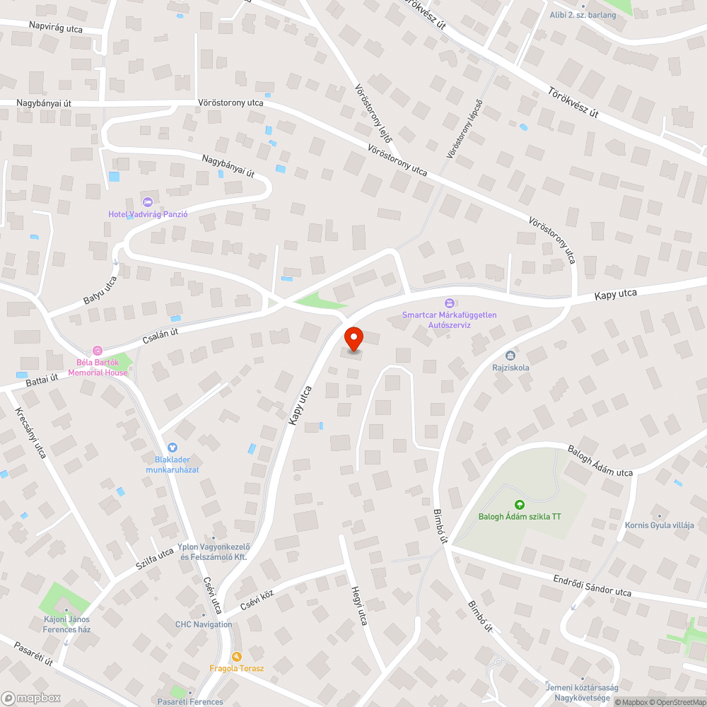 Veszélyes zebra áthelyezése és újra festése bejelentés helye