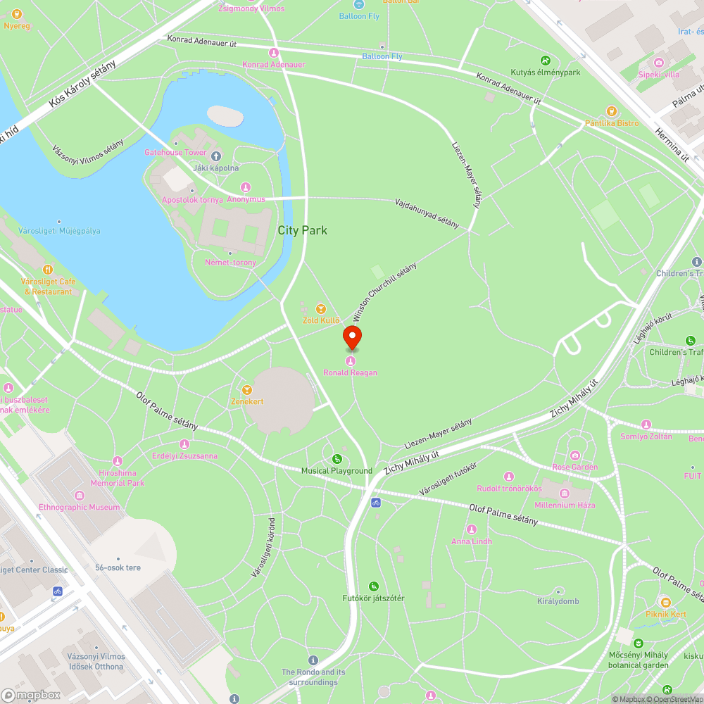 Szobor firka bejelentés helye