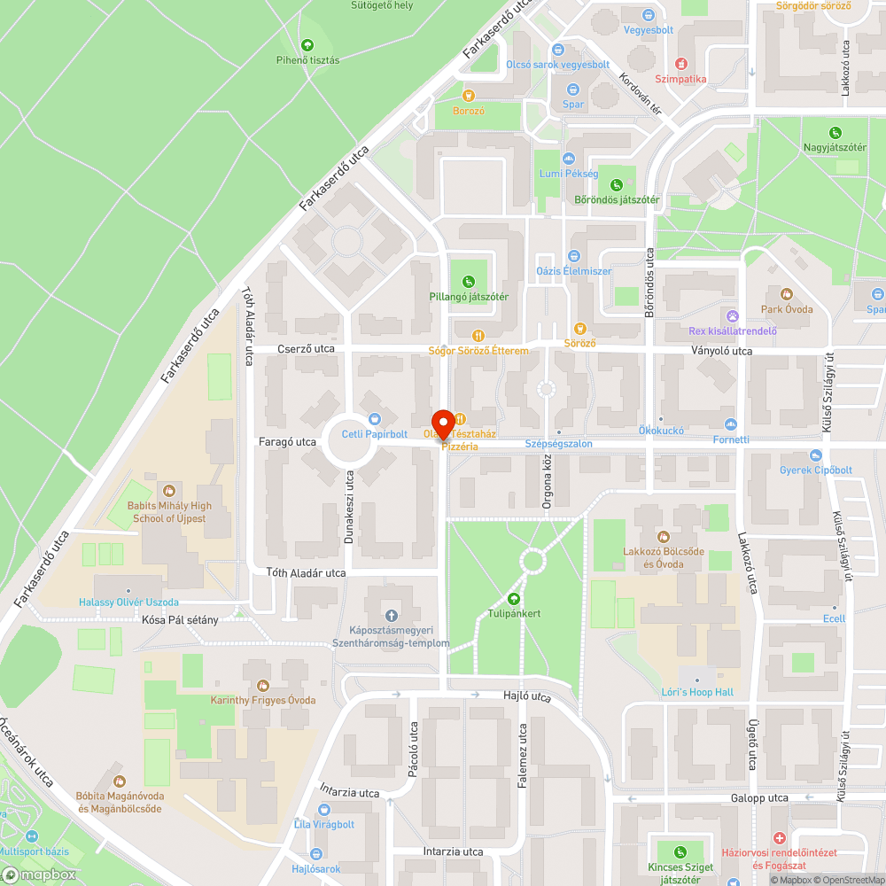 Szétvert járda bejelentés helye