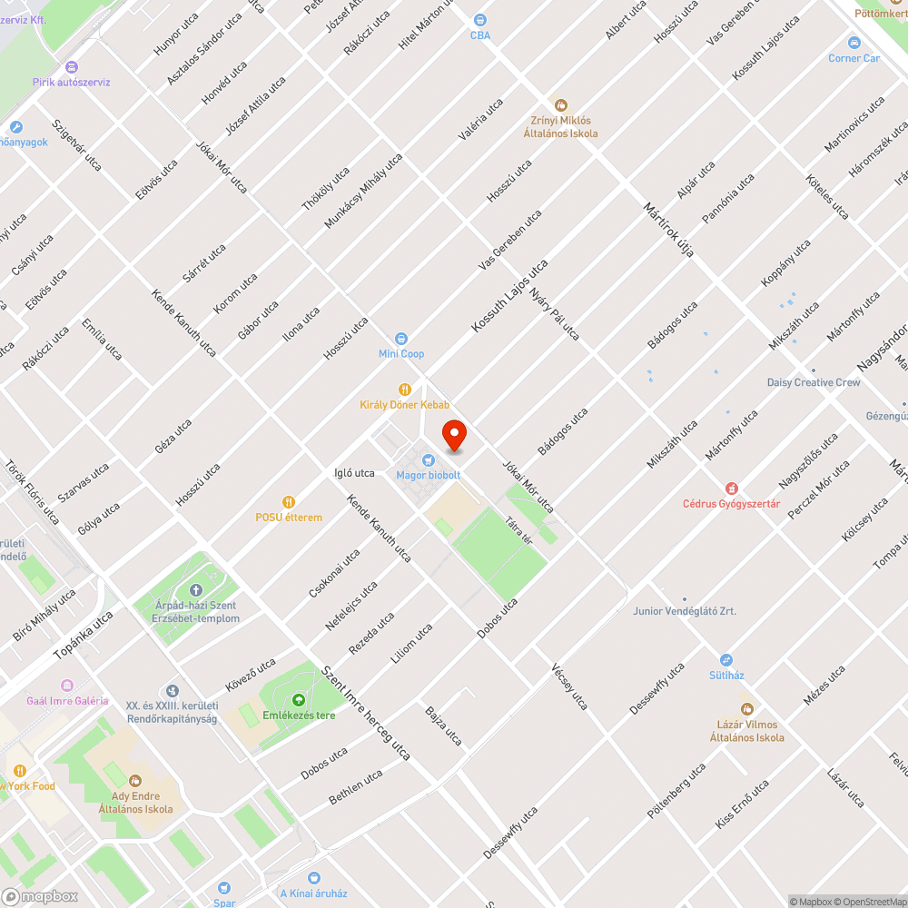 Beszakadt járda bejelentés helye