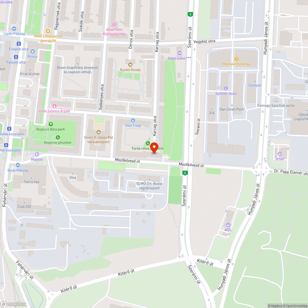 Mozgásképtelen autó bejelentés helye