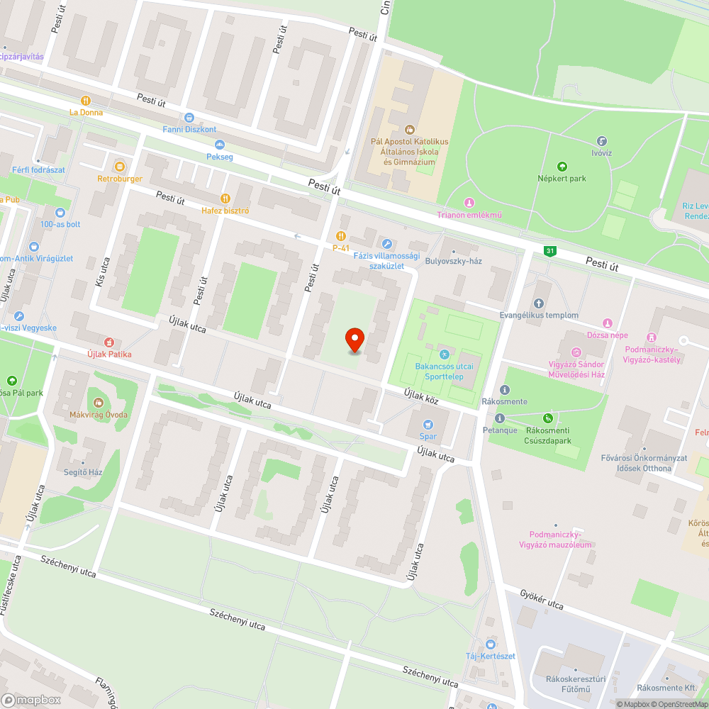 Járda a parkba bejelentés helye