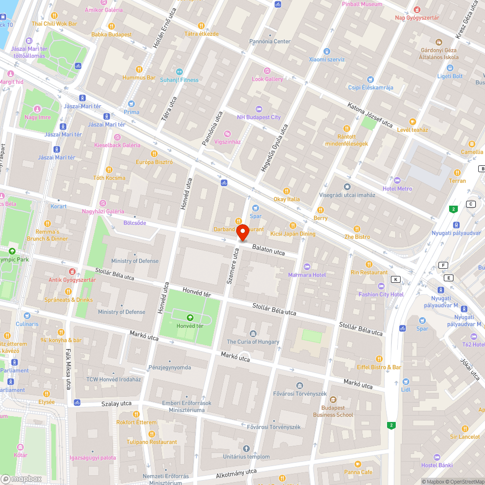 Repedezett út bejelentés helye