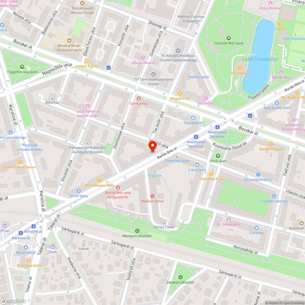 Üvegszilánkok a Bartók Béla úton végig bejelentés helye