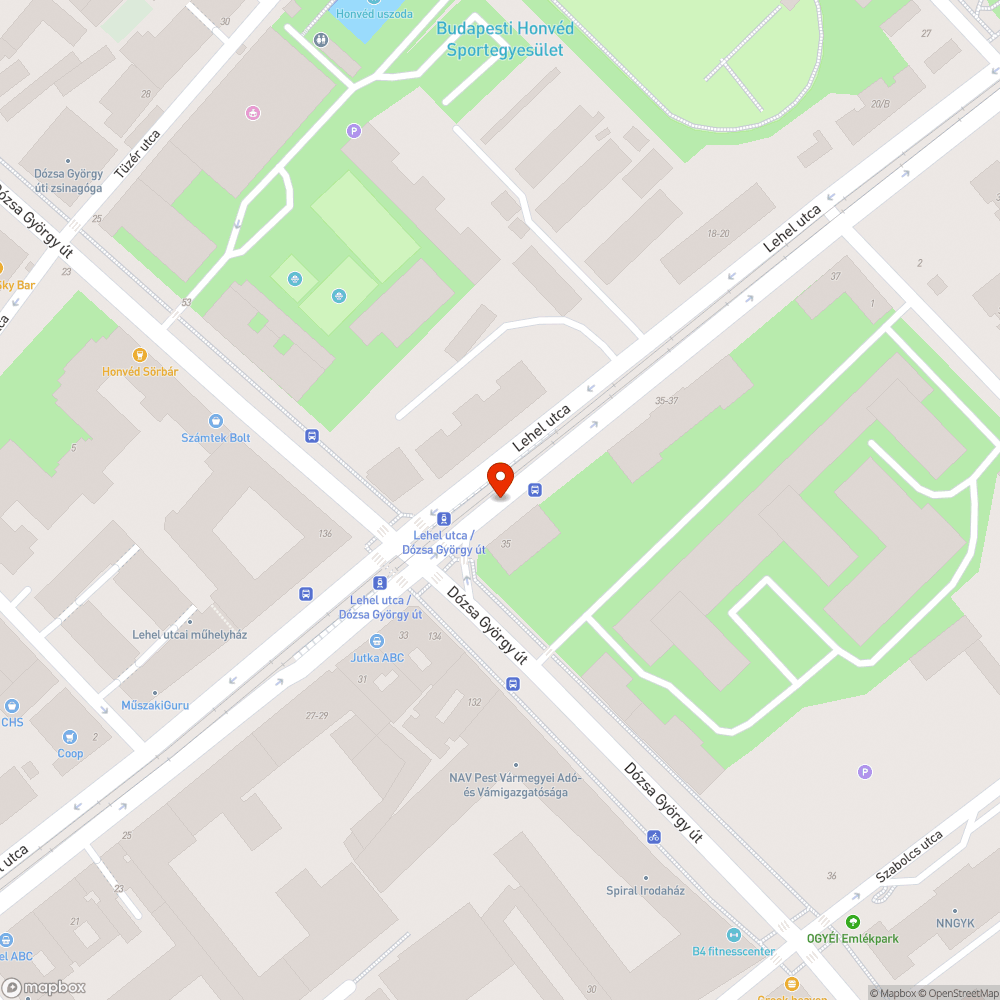 Lehel utca kerékpáros szemmel bejelentés helye