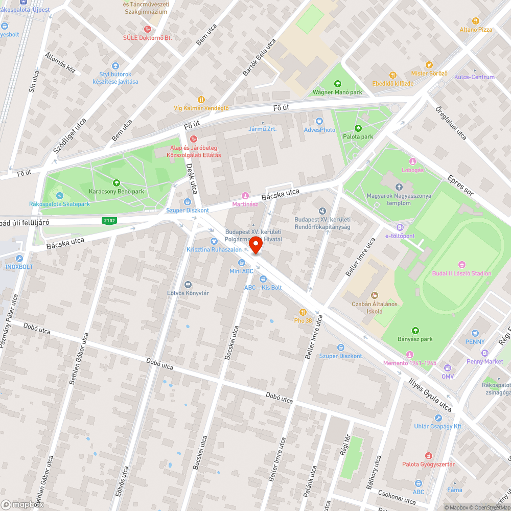 Nem működő jelzőlámpa bejelentés helye