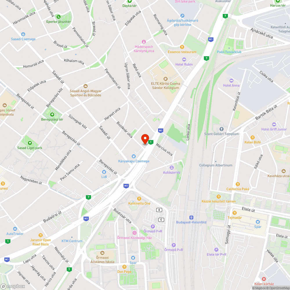 Beton darabok és üvegszilánk a járdán bejelentés helye