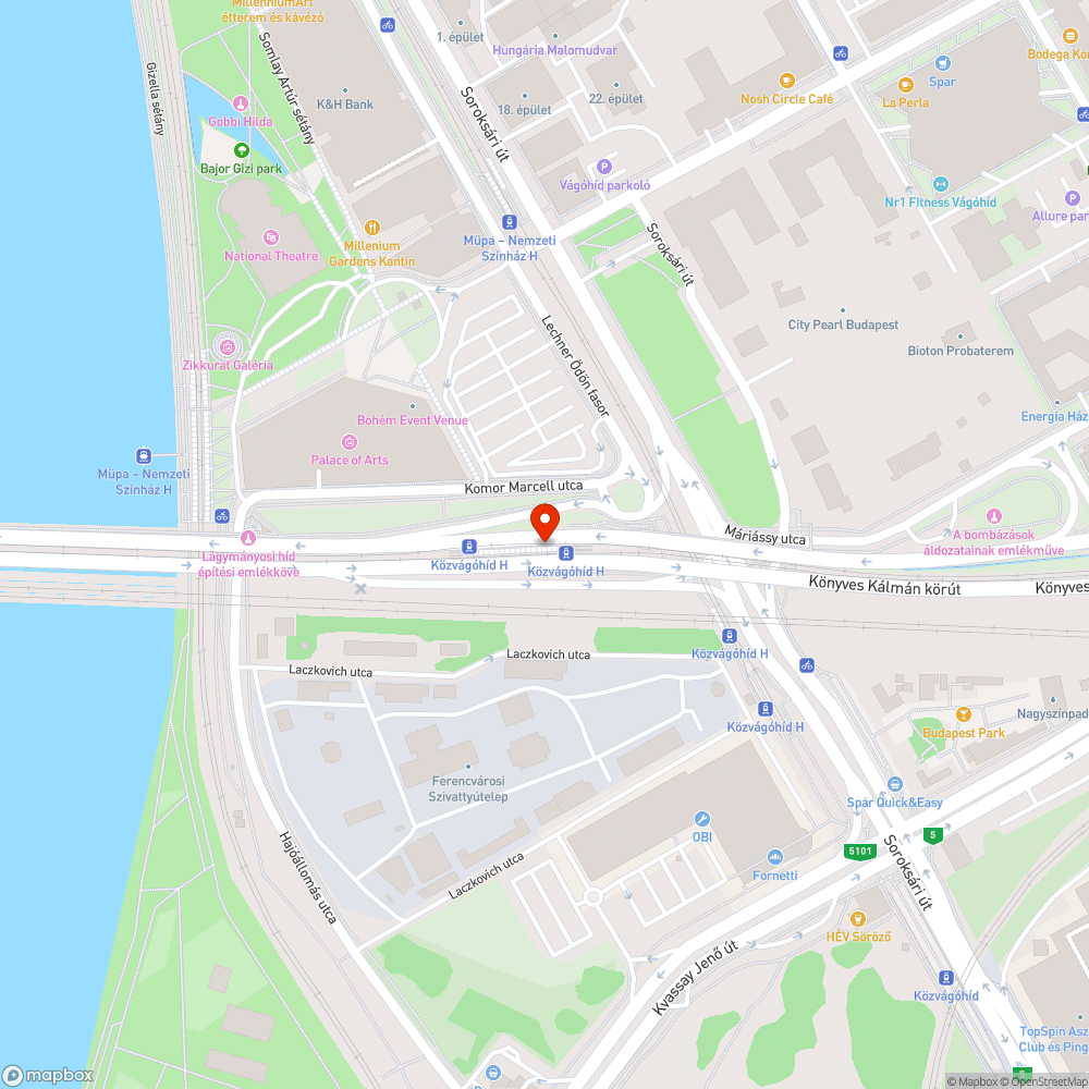 Összefirkált villamosmegálló bejelentés helye