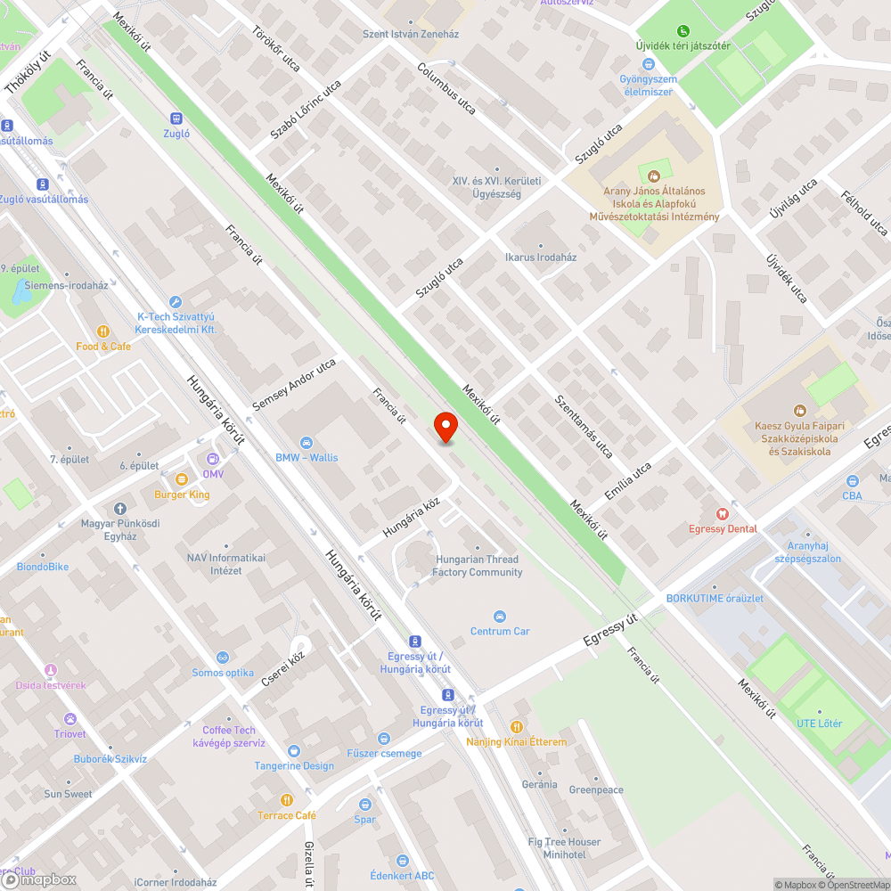 Elhagyott autó. bejelentés helye