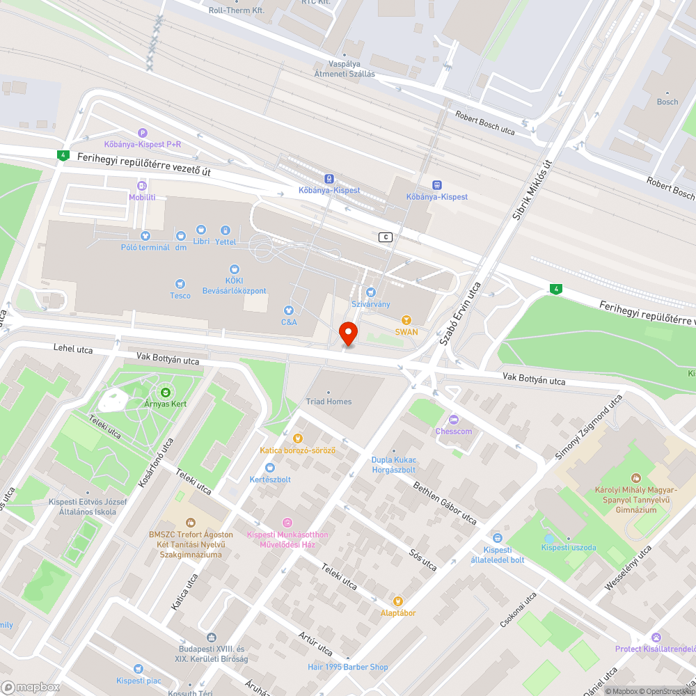 Földből kiálló veszélyes fémdarab bejelentés helye