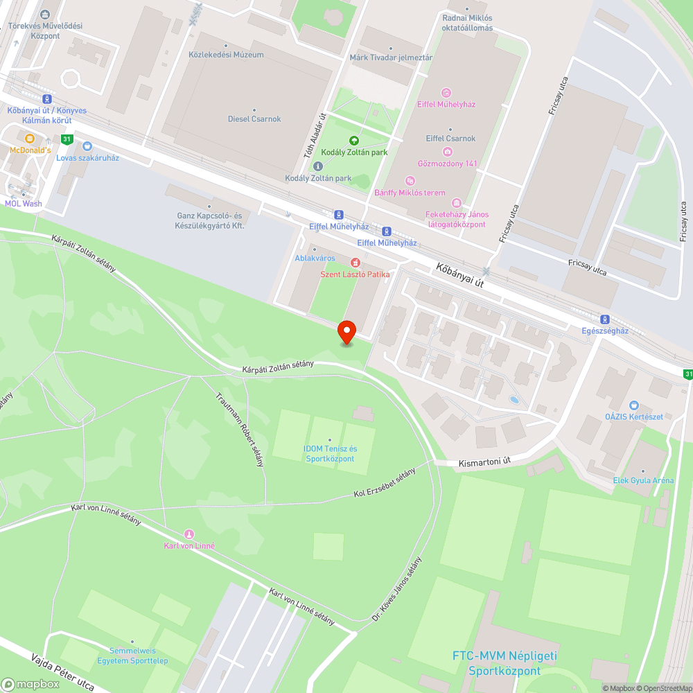 Galambok bejelentés helye