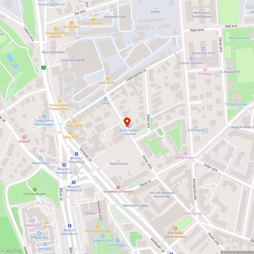 Járda közepén üres oszlop bejelentés helye