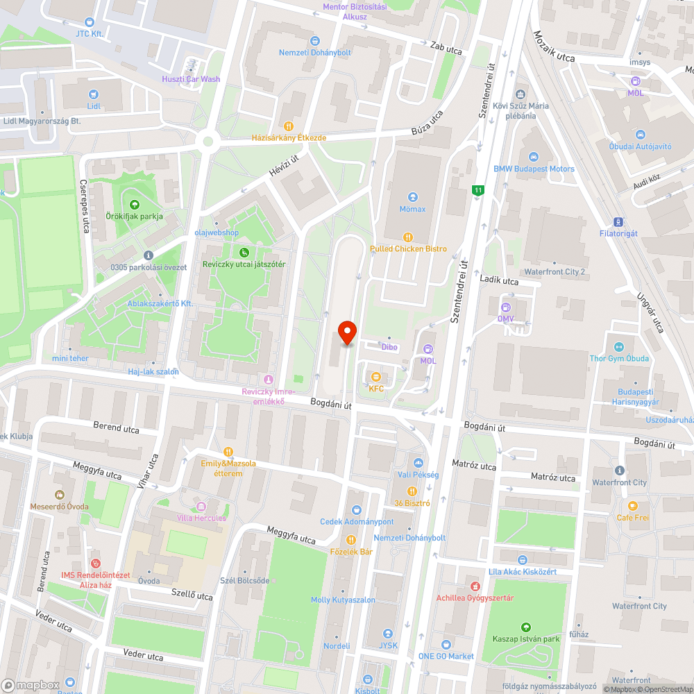 Erősen kopott pad bejelentés helye