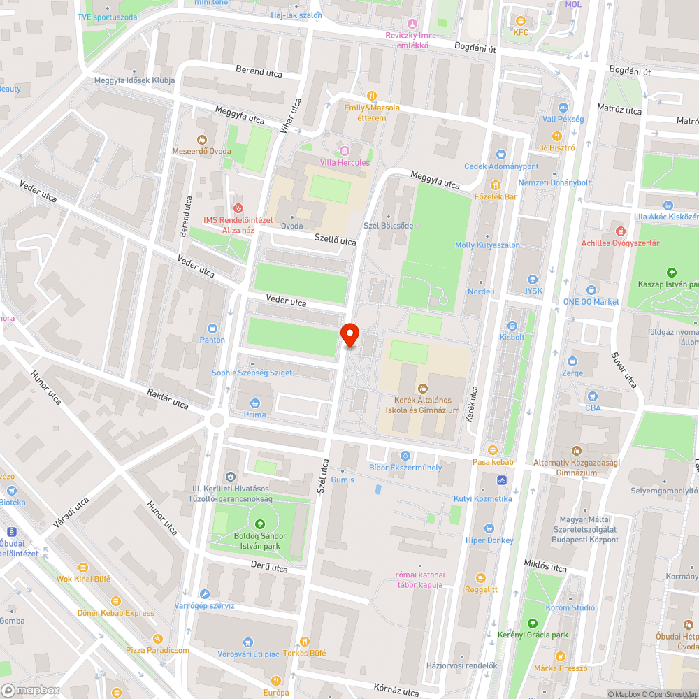 Sérült fedlappár bejelentés helye