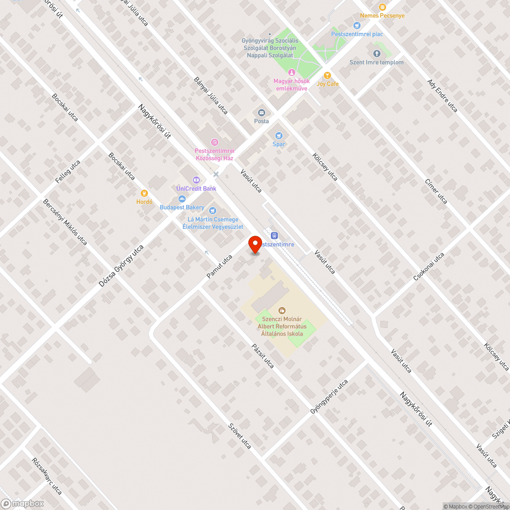 Szemét a felüljáró lépcsője mellett bejelentés helye