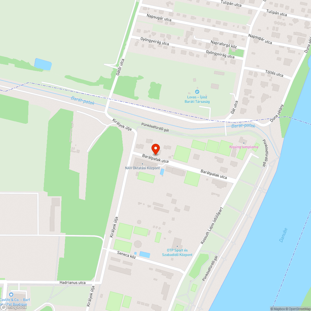 Kátyú bejelentés helye