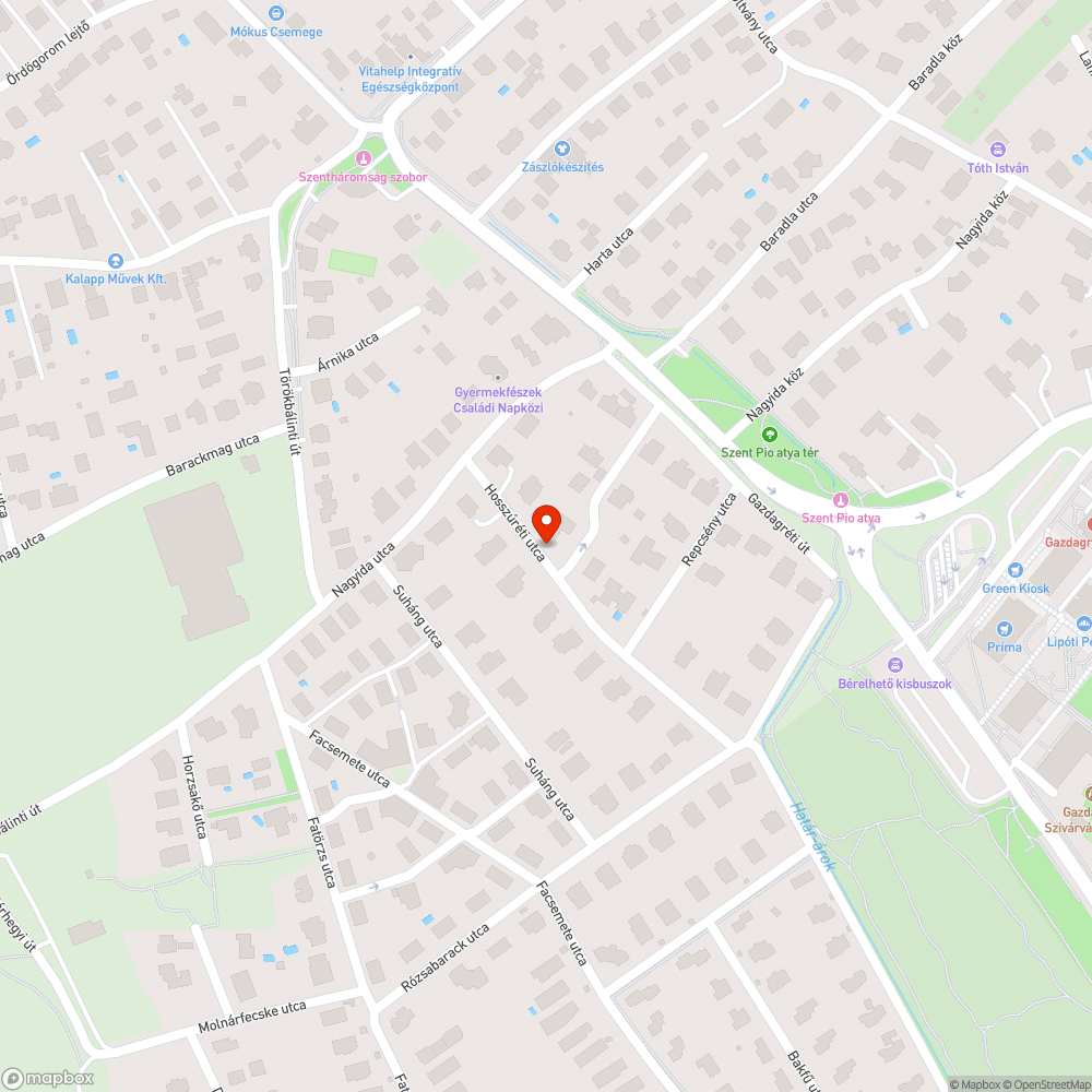 Fakivágás, pótlás - Hosszúréti utca bejelentés helye