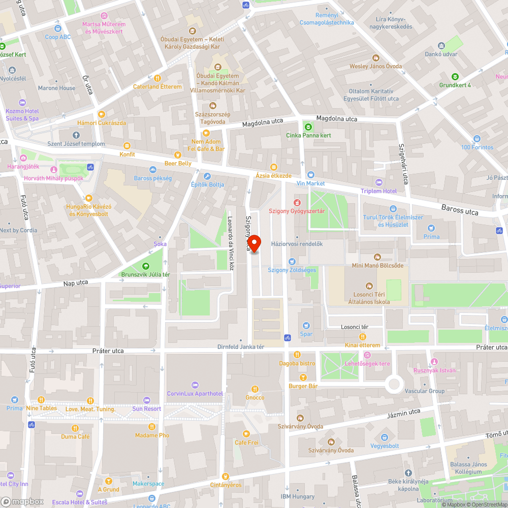 Elhagyott autó bejelentés helye