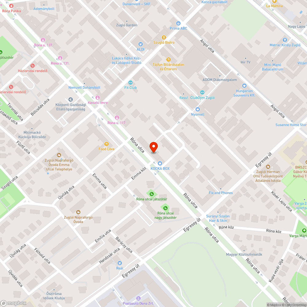 Eldugult vízelvezető bejelentés helye