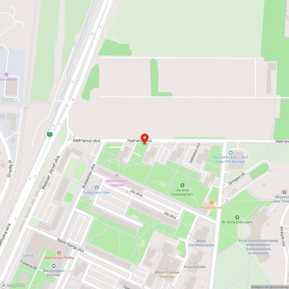 Zöldterület helyreállítása elmaradt bejelentés helye