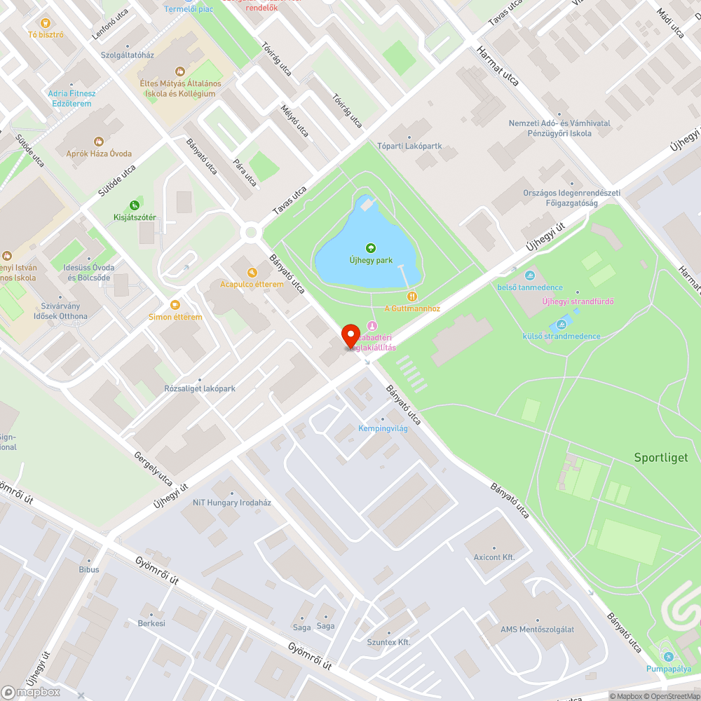 Lyukas fedlap bejelentés helye