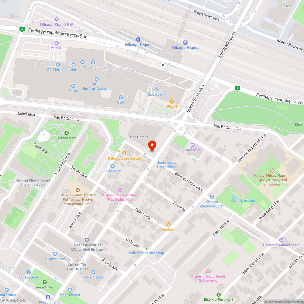 Kidőlő tábla bejelentés helye