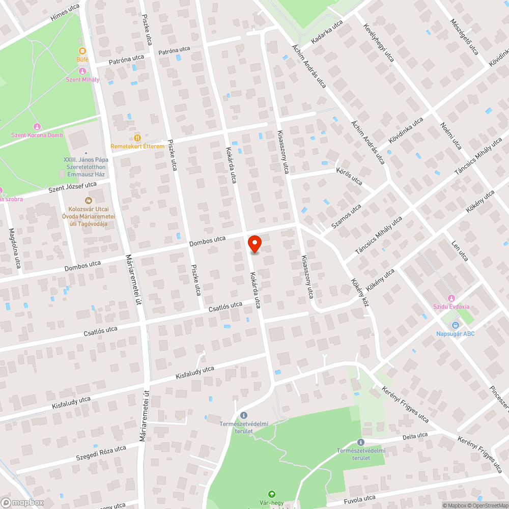 Mély kátyú kereszteződésben bejelentés helye