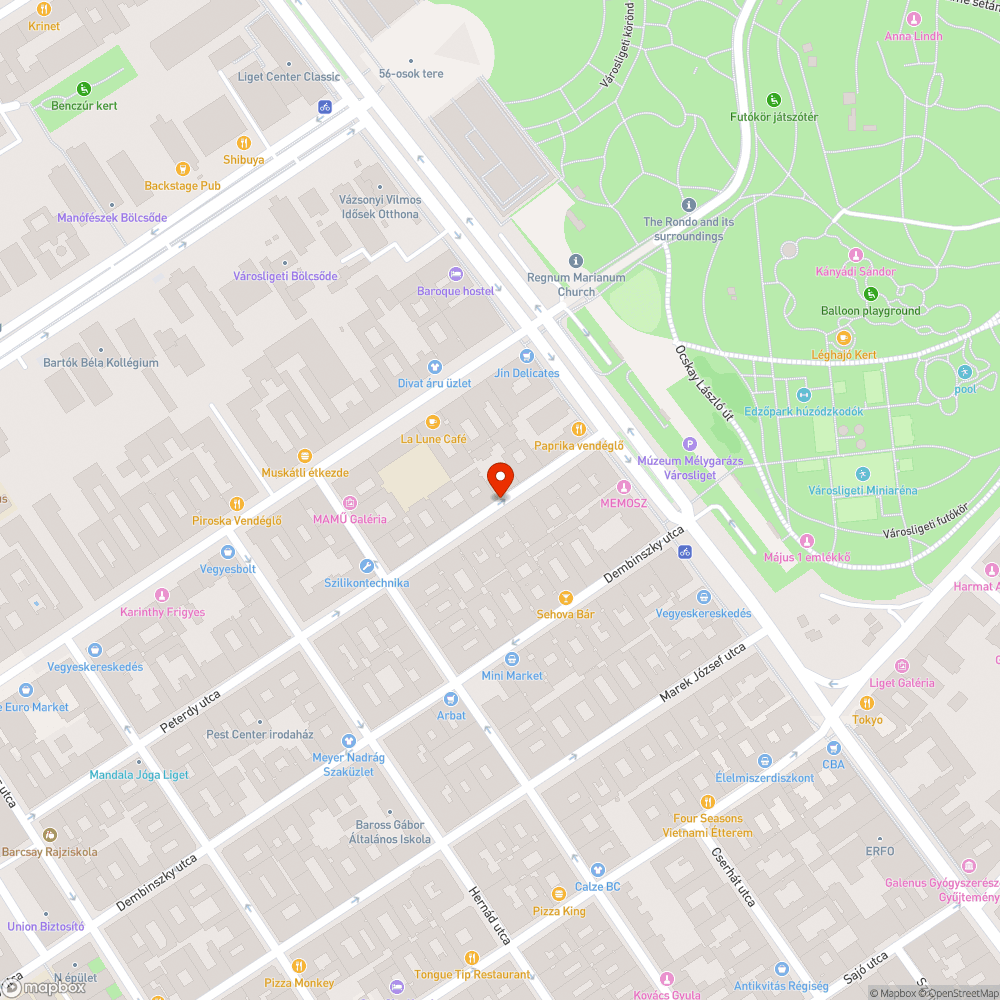 Rongált szemétgyűjtők bejelentés helye