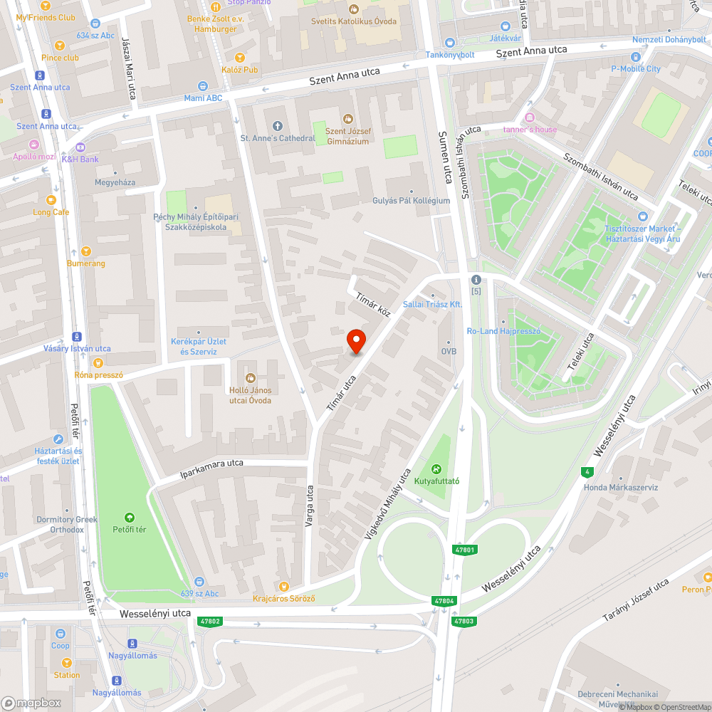 Kiszáradt, korhadt fa bejelentés helye