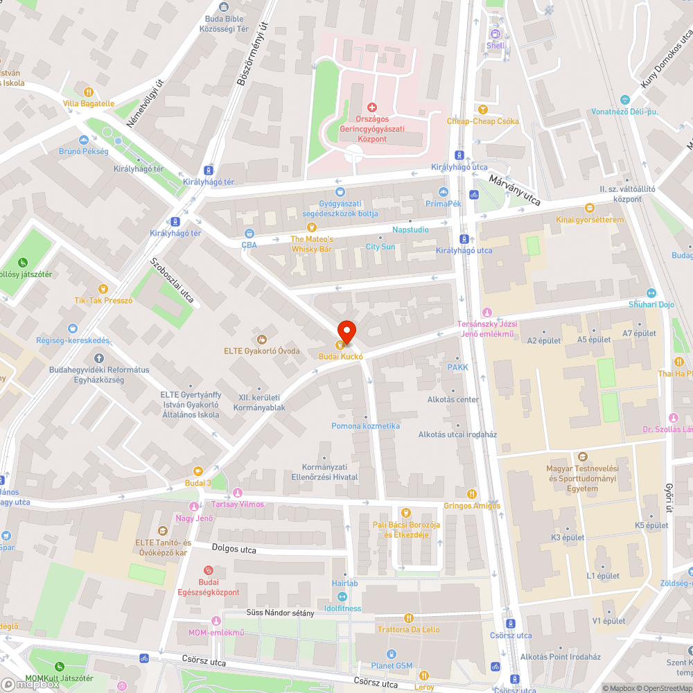 Sérült keret bejelentés helye