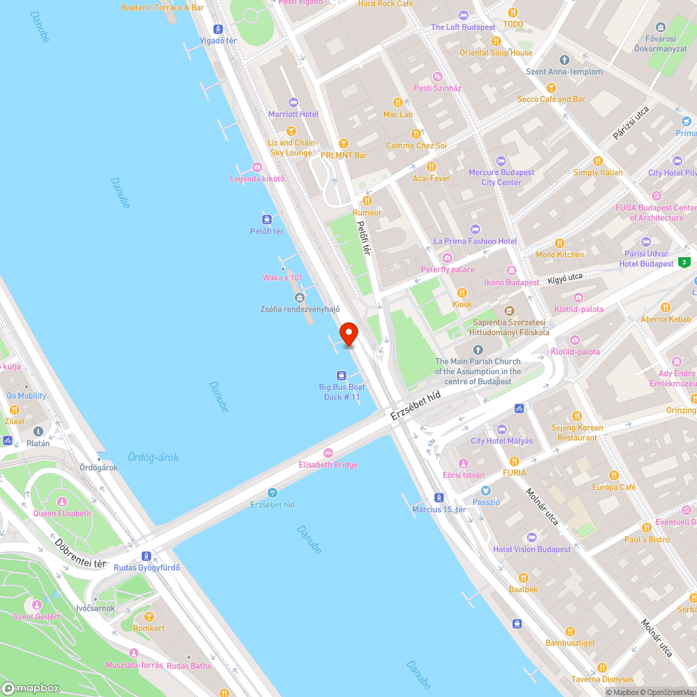 Rakparti elhanyagolt „járda” bejelentés helye