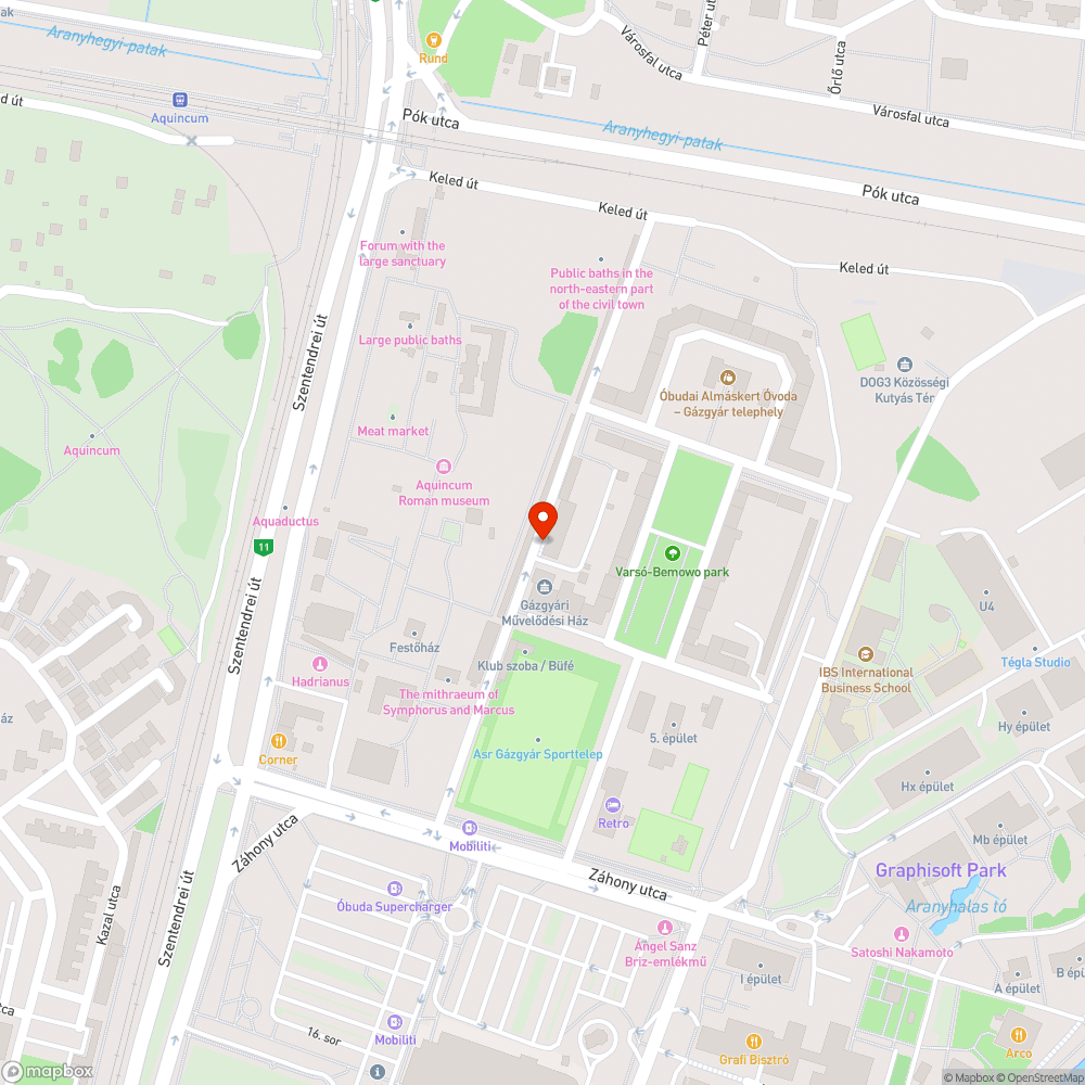 Esőbeálló bejelentés helye